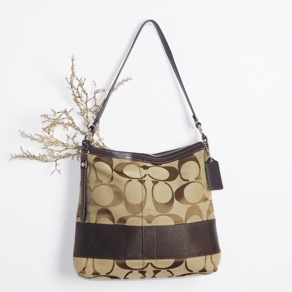 Coach Handbags - Coach Signature Canvas Handbag Purse